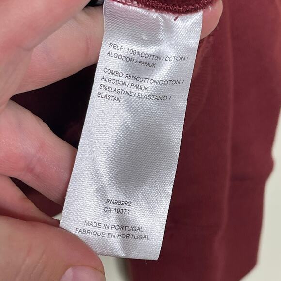 Tibi Two-Tone Burgundy Pink Cotton-Jersey Sculpted Hooded Sweatshirt XXS - Picture 5 of 5